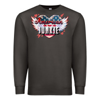Smoke American junkie Premium Sweatshirt - NancyCooperArtShop