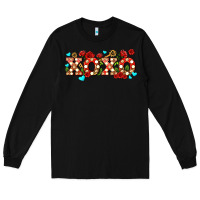 Black xoxo roses and keys Long Sleeve Tee - AdoDesignShop