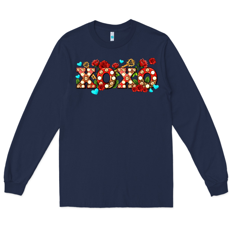 Xoxo Roses And Keys Long Sleeve Tee by AdoDesignShop | Teevron