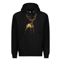 Black elk deer Premium Hoodie - LillyAllenDesigns