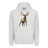 Dove Grey elk deer Premium Hoodie - LillyAllenDesigns