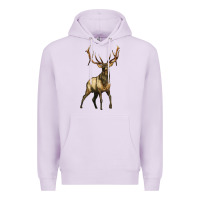 Lilac elk deer Premium Hoodie - LillyAllenDesigns