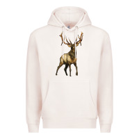 Pale Pink elk deer Premium Hoodie - LillyAllenDesigns