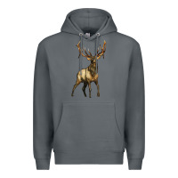 Rock elk deer Premium Hoodie - LillyAllenDesigns