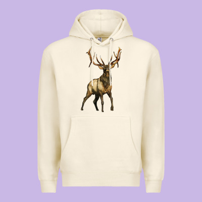 Elk Deer Premium Hoodie Designed By Lillyallendesigns