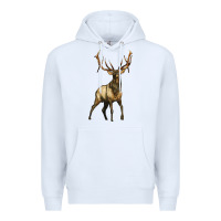 White elk deer Premium Hoodie - LillyAllenDesigns