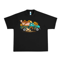Black western farm truck farm animals Urban Heavy Tee - FaDigitalArtStudio