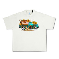 Pistachio western farm truck farm animals Urban Heavy Tee - FaDigitalArtStudio