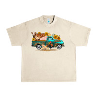 Sandshell western farm truck farm animals Urban Heavy Tee - FaDigitalArtStudio