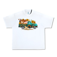 White western farm truck farm animals Urban Heavy Tee - FaDigitalArtStudio