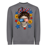 Storm American mom skull Heavyweight Sweatshirt - Neo Western