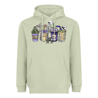 Matcha skeleton coffee cups Heavyweight Hoodie - NancyCooperArtShop