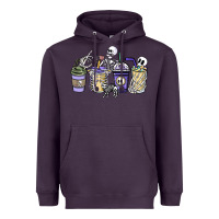 Plum skeleton coffee cups Heavyweight Hoodie - NancyCooperArtShop