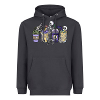 Smoke skeleton coffee cups Heavyweight Hoodie - NancyCooperArtShop
