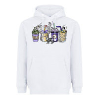 White skeleton coffee cups Heavyweight Hoodie - NancyCooperArtShop