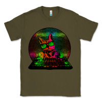 Army Green HOUSE CAT (Rainbow DJ Kitty) Classic Tee - Bettercallsaul