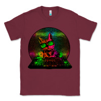 Burgundy HOUSE CAT (Rainbow DJ Kitty) Classic Tee - Bettercallsaul