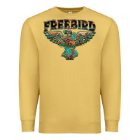 Antique Gold aztec free bird Premium Sweatshirt - NancyCooperArtShop