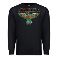 Black aztec free bird Premium Sweatshirt - NancyCooperArtShop