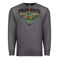 Charcoal Heather aztec free bird Premium Sweatshirt - NancyCooperArtShop