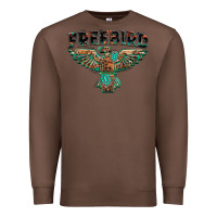 Chestnut aztec free bird Premium Sweatshirt - NancyCooperArtShop