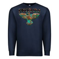 Navy aztec free bird Premium Sweatshirt - NancyCooperArtShop