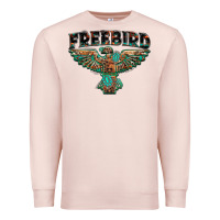 Pale Pink aztec free bird Premium Sweatshirt - NancyCooperArtShop