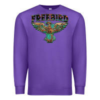 Purple aztec free bird Premium Sweatshirt - NancyCooperArtShop