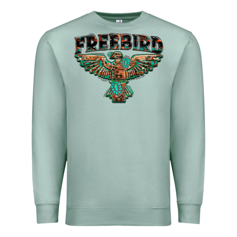 Aztec Free Bird Premium Sweatshirt by NancyCooperArtShop | Teevron