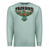 Seafoam aztec free bird Premium Sweatshirt - NancyCooperArtShop