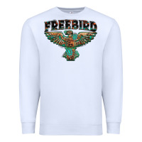 White aztec free bird Premium Sweatshirt - NancyCooperArtShop
