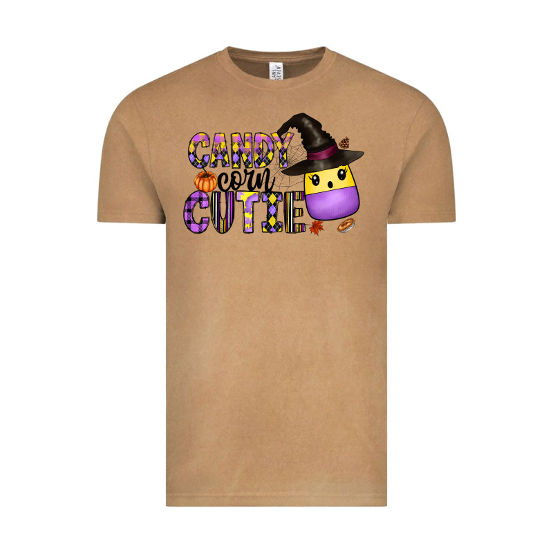 Candy Corn Cutie Vintage Tee by CowhideDigitalArt | Teevron