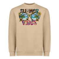 Mushroom summer vibes Heavyweight Sweatshirt - SublimationCraftShop