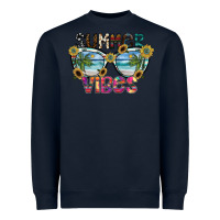 Navy summer vibes Heavyweight Sweatshirt - SublimationCraftShop