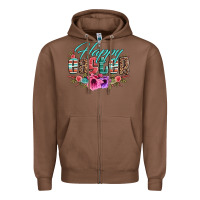Chestnut happy easter western floral serape leopard Zipper Hoodie - Jasminsmagicworld