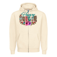 Sandshell happy easter western floral serape leopard Zipper Hoodie - Jasminsmagicworld