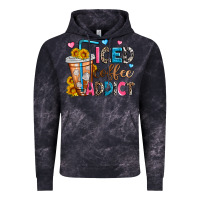 Cloud Black iced coffee addict Vintage Hoodie - Zillion Design Studio