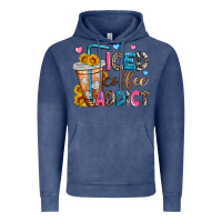 Vintage Denim iced coffee addict Vintage Hoodie - Zillion Design Studio