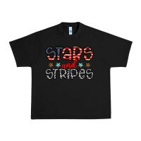 Black stars and stripes Urban Heavy Tee - CowhideDigitalArt