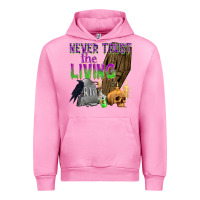 Fuchsia Pink Never Trust The Living Urban Hoodie - texasbilliewilder