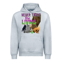 Heather Grey Never Trust The Living Urban Hoodie - texasbilliewilder