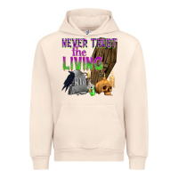 Sandshell Never Trust The Living Urban Hoodie - texasbilliewilder