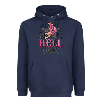 Navy the hell i wont cowgirl Heavyweight Hoodie - MaliasSmallBusiness