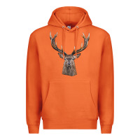 Carrot elk deer head Premium Hoodie - LillyAllenDesigns