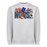 Heather Grey American Nurse Heavyweight Sweatshirt - Neo Western
