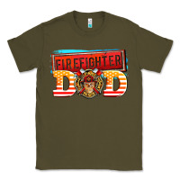 Army Green firefighter dad Classic Tee - AdoDesignShop