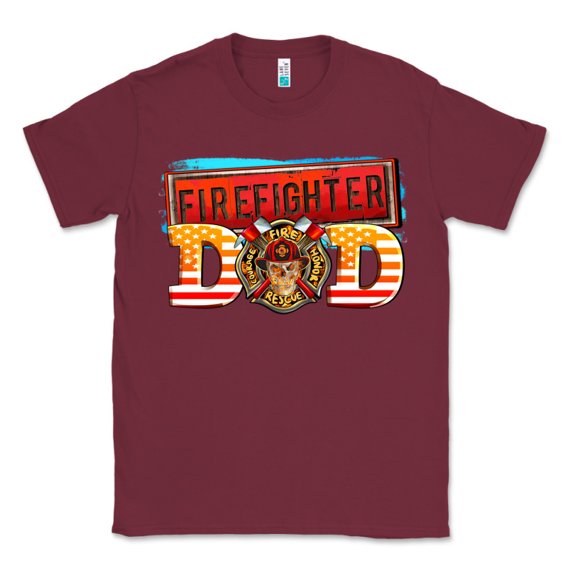 Firefighter Dad Classic Tee by AdoDesignShop | Teevron