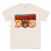 Natural firefighter dad Classic Tee - AdoDesignShop