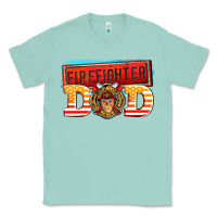 Seafoam firefighter dad Classic Tee - AdoDesignShop