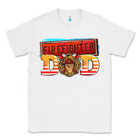 White firefighter dad Classic Tee - AdoDesignShop